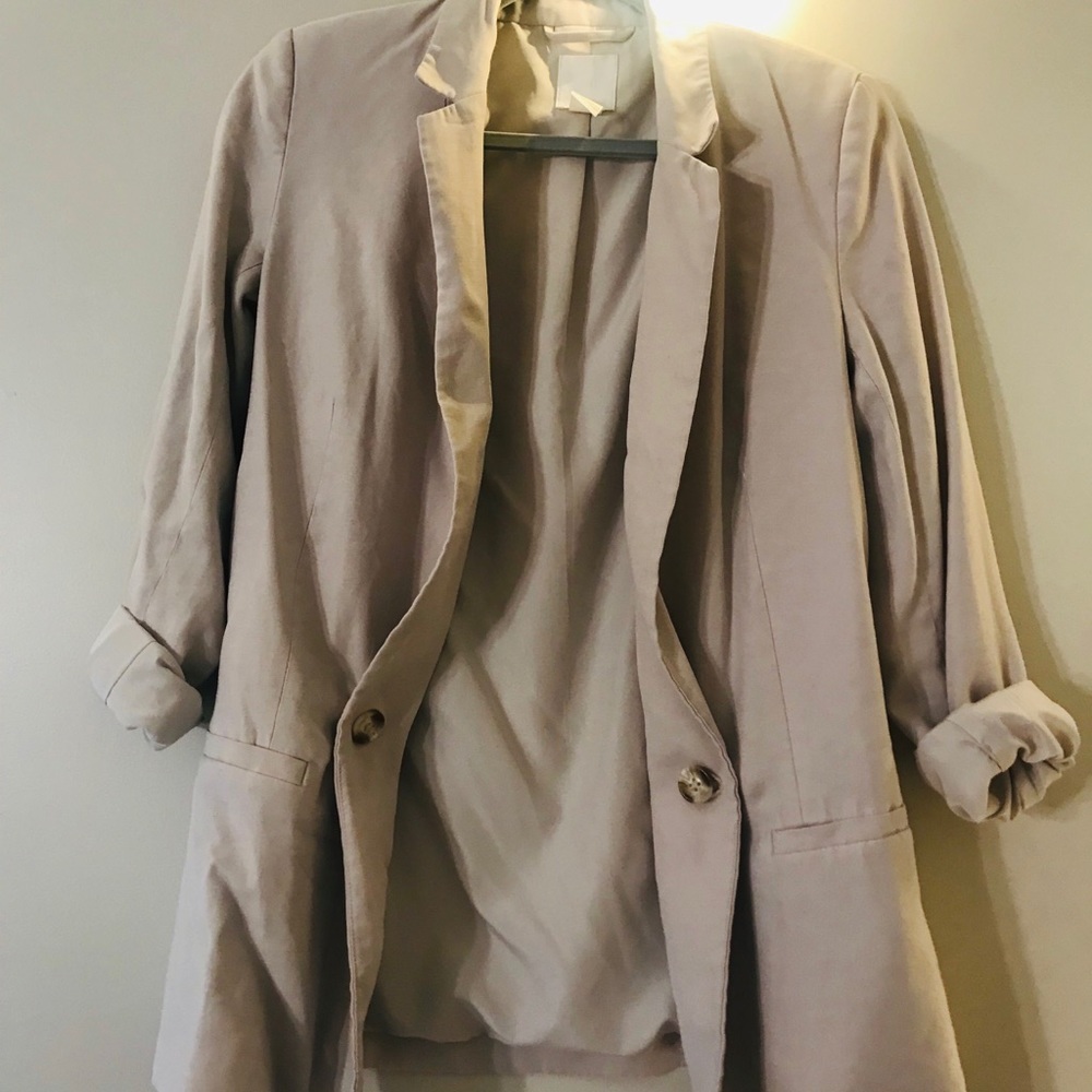NWOT H&M Tan Oversized Blazer